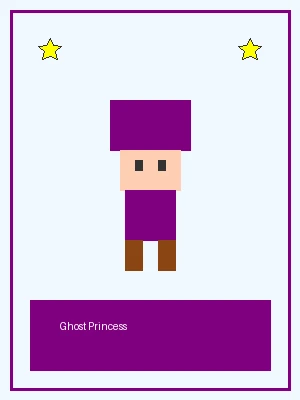 幽灵公主像素角色图，可短时间飞行穿透障碍，探索 jdb电子