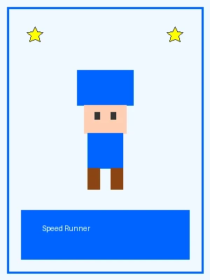 极速跑者像素角色图，拥有冲刺加速能力，挑战 jdb电子 速通